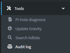 Pi-Hole audit picture